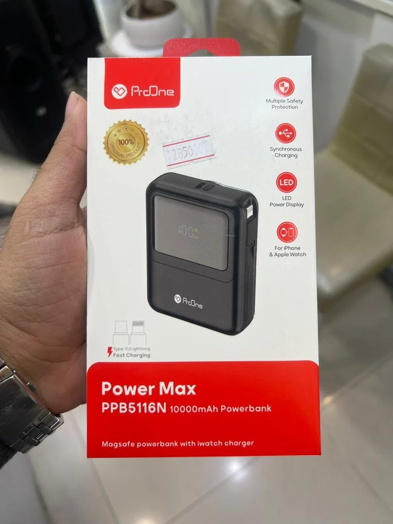 پاوربانک بیسیم پرووان مدل PPB5116N ظرفیت 10000 میلی آمپر ساعت با پایه شارژ ساعت اپل - Image 5